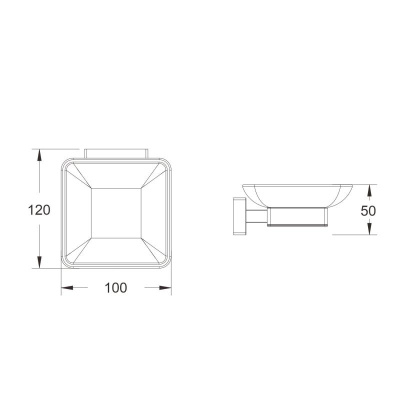 Мыльница Shevanik SG5603G, золотой сатин фото в интернет-магазине Русалия