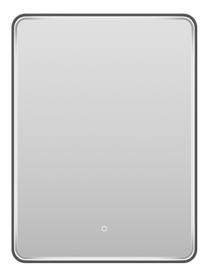 Зеркало Mercury 600x800 (черное) MER-Rett6-060/80-black Brevita фото в интернет-магазине Русалия