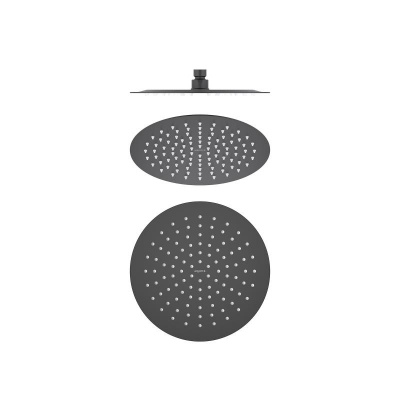 Круглый верхний душ  250*2 мм AQUATEK, матовый черный AQ2073MB фото в интернет-магазине Русалия