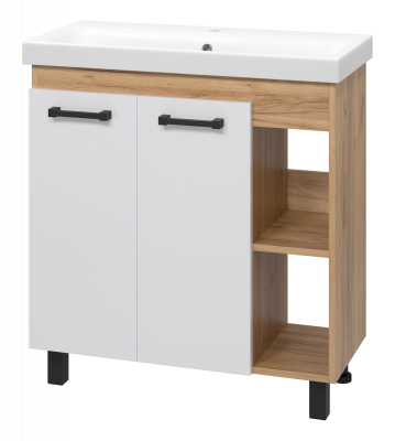 Тумба Крафт 80 с раковиной Cersanit Moduo Slim 80 Misty фото в интернет-магазине Русалия