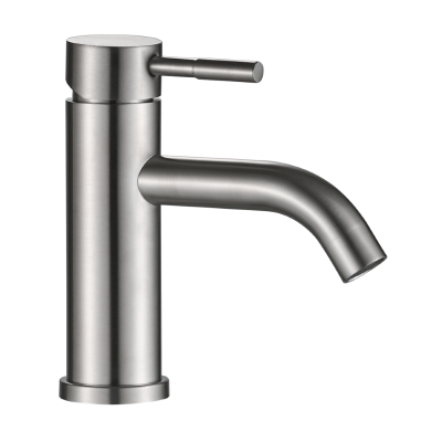 Смеситель для раковины OLIVE’S Economy AKERO кругл. нержавеющая сталь (AK11100) фото в интернет-магазине Русалия