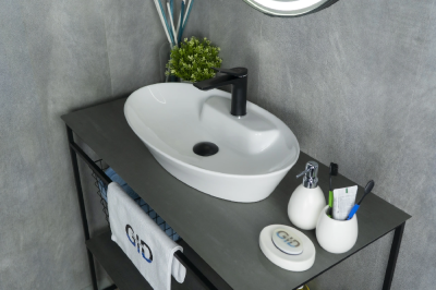 Раковина накладная овальная Simple-N N9398 GID фото в интернет-магазине Русалия