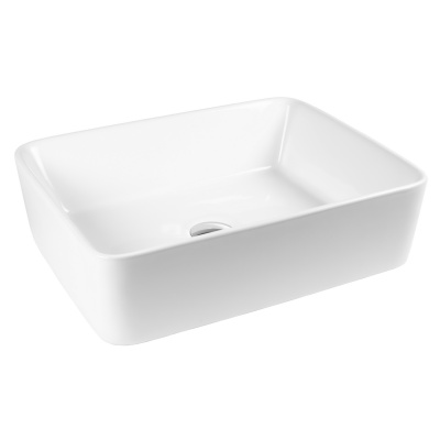 BOND S54-480 Раковина накладная прямоугольная 48*37*13см белая фото в интернет-магазине Русалия