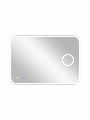 Зеркало с подсветкой Bliss 900х700 линза, часы, антизапотевание ЗЛП86 Continent фото в интернет-магазине Русалия