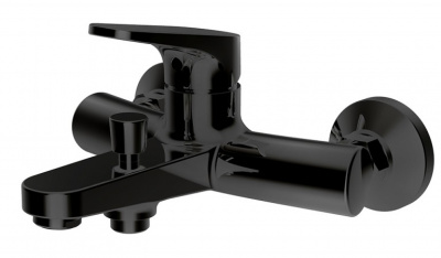 Смеситель для ванны Eler Black F6191238BM-01-RUS черный МАТОВЫЙ Bravat фото в интернет-магазине Русалия
