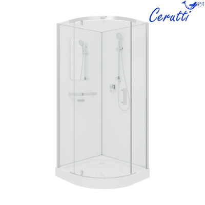 Кабина KORRA90T душевая Ceruttispa (90x90x205) фото в интернет-магазине Русалия