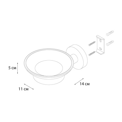 Мыльница FIXSEN MODERN FX-51508, сатин фото в интернет-магазине Русалия