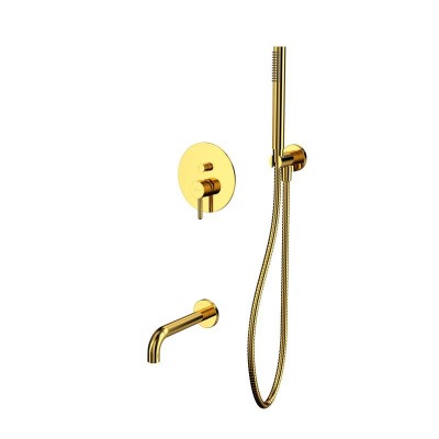 Система для ванны скрытого монтажа WHITECROSS Y YSET06GL (золото) фото в интернет-магазине Русалия