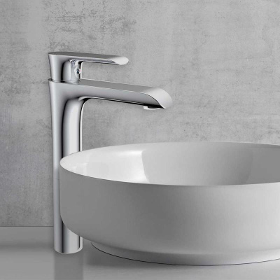 Смеситель для накладной раковины Esse VBF-1E2CH однорычажный, хром Vincea фото в интернет-магазине Русалия