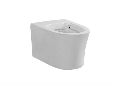 Унитаз подвесной безободковый AQUATEK НИКА AQ2009-00 525*365*360 мм, горизонтальный выпуск, тонкое сиденье с механизмом плавного закрывания, крепеж фото в интернет-магазине Русалия