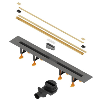 Душевой трап, обрезной RGW SDR-55Gb 800мм золото BRUSH фото в интернет-магазине Русалия