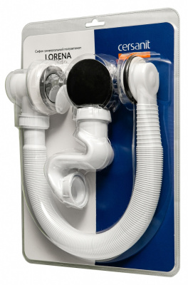 Слив-перелив полу-автоматический для ванны A63086 Lorena Cersanit фото в интернет-магазине Русалия