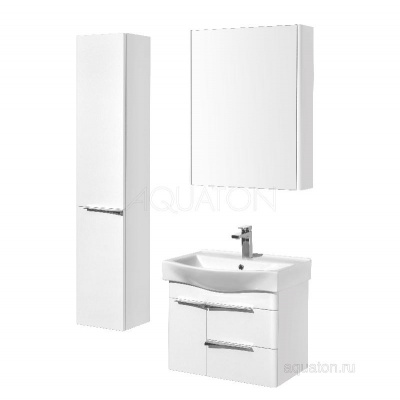 Зеркальный шкаф AQUATON Беверли 65 белый 1A237002BV010 фото в интернет-магазине Русалия