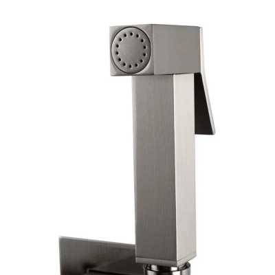 Гигиенический душ со смесителем встраиваемый FILARETE Fing FL101NK, никель фото в интернет-магазине Русалия