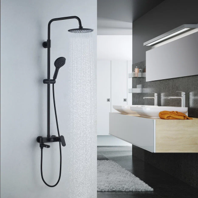 Душевая система Shevanik S8736H, черный фото в интернет-магазине Русалия