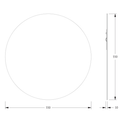Зеркало настенное Primary EVOFORM D55 см, BY 0040 фото в интернет-магазине Русалия