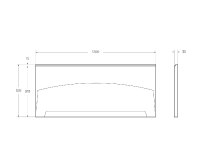 Передняя панель для акриловой ванны CEZARES ECO-120-SCR-W37 фото в интернет-магазине Русалия