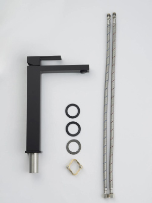 Смеситель для раковины-чаши Timo Selene черный (3061/03F) фото в интернет-магазине Русалия