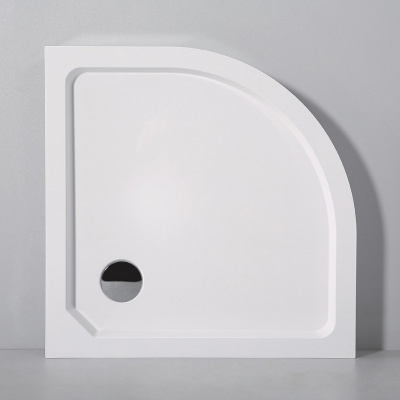 Душевой поддон SMC 90х90 полукруг TRAY-SMC-R-90-550-150-W Cezares фото в интернет-магазине Русалия