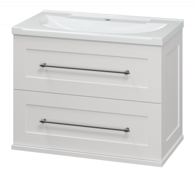 Тумба Марта 70 подвесная (белая) с раковиной Misty EVVA 70 Misty фото в интернет-магазине Русалия