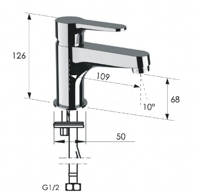 Смеситель для раковины Remer Winner W11S фото в интернет-магазине Русалия