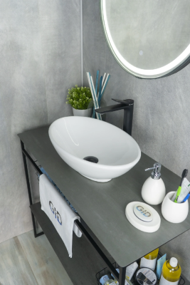 Раковина накладная овальная Simple-N N9021 GID фото в интернет-магазине Русалия