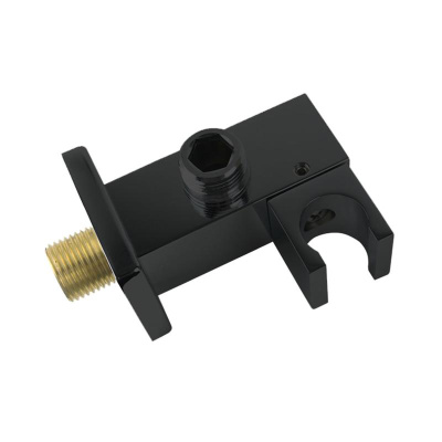 Держатель ручного душа VSC-41MB с подводом воды, черный Vincea фото в интернет-магазине Русалия