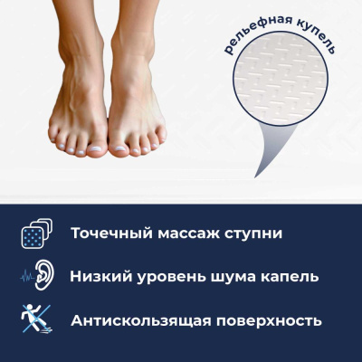 Душевой поддон керамический квадрат 700x700 фото в интернет-магазине Русалия