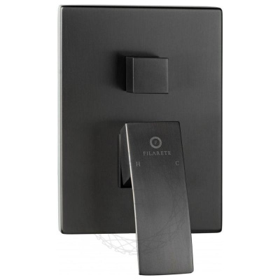 Душевая система встраиваемая FILARETE Waterfall FL1010BG, графит фото в интернет-магазине Русалия