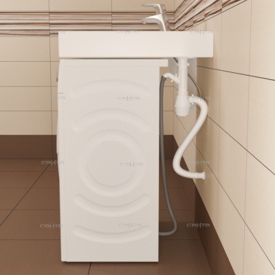 Раковина над стиральной машиной Юпитер 600/90/600 с комплектующими СаНта фото в интернет-магазине Русалия