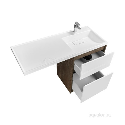 Тумба под раковину AQUATON Лондри 60 Дуб Кантри без фасада 1A266901LHDY0 фото в интернет-магазине Русалия
