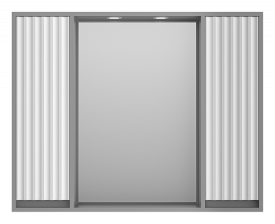 Зеркальный шкаф Balaton 100 (комбинированный) BAL-04100-01-01 Brevita фото в интернет-магазине Русалия