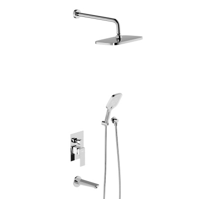 953510000 Gala встраиваемая душевая система со смесителем и изливом, хром Damixa фото в интернет-магазине Русалия