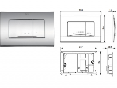 Комплект инсталляция с кнопкой и подвесной унитаз Dama Senso микролифт 893104090 Roca фото в интернет-магазине Русалия