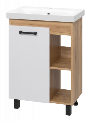 Тумба Крафт 60 с раковиной Cersanit Moduo Slim 60 Misty фото в интернет-магазине Русалия