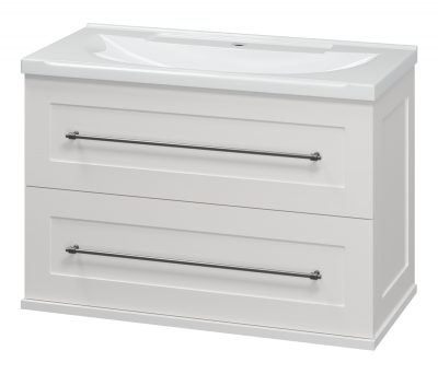 Тумба Марта 80 подвесная (белая) с раковиной Misty EVVA 80 Misty фото в интернет-магазине Русалия