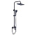 BOND B01-8488 Душевая система черная с тропическим душем и смесителем без излива фото в интернет-магазине Русалия