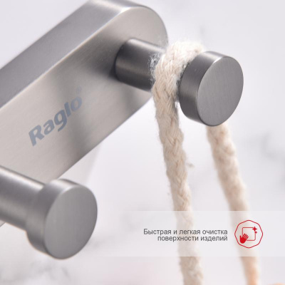 Крючок для ванной комнаты Raglo R300.052.09, графит фото в интернет-магазине Русалия