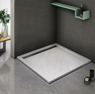 Душевой поддон квадратный 100х100 TRS100 STONE-WT Weltwasser фото в интернет-магазине Русалия