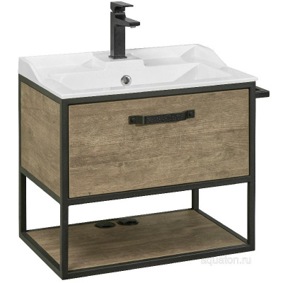 Тумба под раковину AQUATON Лофт Фабрик 65 дуб кантри 1A242301LTDY0 фото в интернет-магазине Русалия