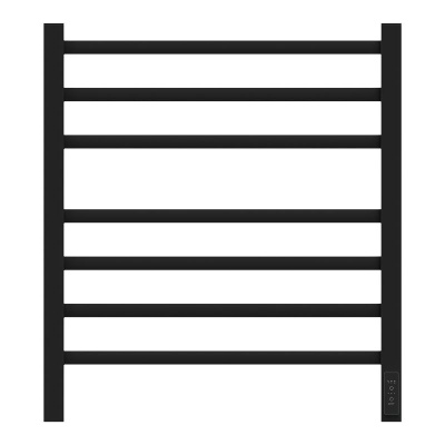 Полотенцесушитель электрический Point Вега PN71856B П7 500x600, диммер справа, черный фото в интернет-магазине Русалия