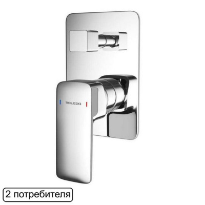Смеситель для душа скрытого монтажа EXCELLENT Keria AREX.2045CR (хром) фото в интернет-магазине Русалия