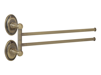 Полотенцедержатель двойной поворотный 33см VR.BNR-7824.BR Bonjour Bronzo Veragio фото в интернет-магазине Русалия