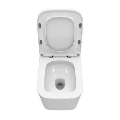 Унитаз подвесной безободковый DUE-TOR BB5171CH-TOR/SC Торнадо с сиденьем-микролифт Belbagno фото в интернет-магазине Русалия