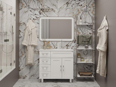 Тумба Купер 90 правая с раковиной Эстет Барселона 90 правая Misty фото в интернет-магазине Русалия