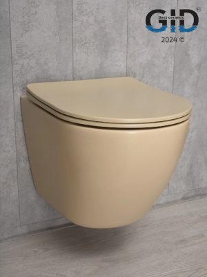 Унитаз подвесной Gid Sr2198 62210Y светло-коричневый матовый 49x36x35.5 фото в интернет-магазине Русалия