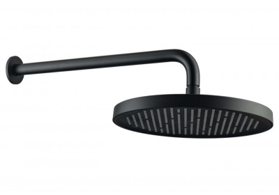 Верхний душ настенный 260мм AQUATEK, матовый черный AQ2080MB фото в интернет-магазине Русалия