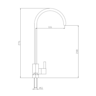 Кран на одну воду Haiba (HB4184) фото в интернет-магазине Русалия