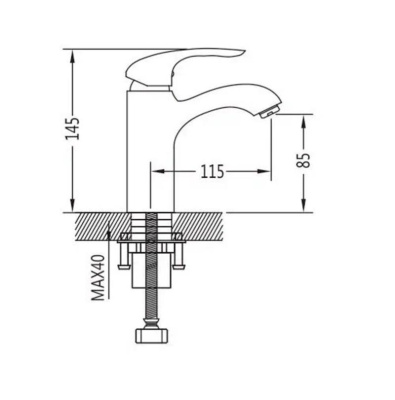 Смеситель для раковины Shevanik S5501, хром фото в интернет-магазине Русалия