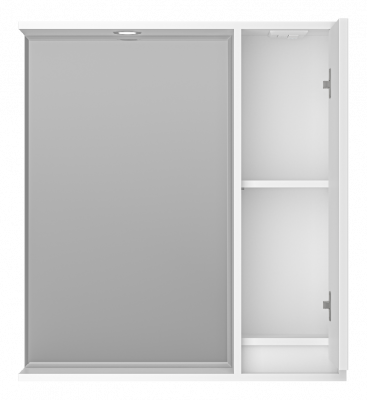 Зеркальный шкаф Balaton 75 правый (белый) BAL-04075-01-П Brevita фото в интернет-магазине Русалия